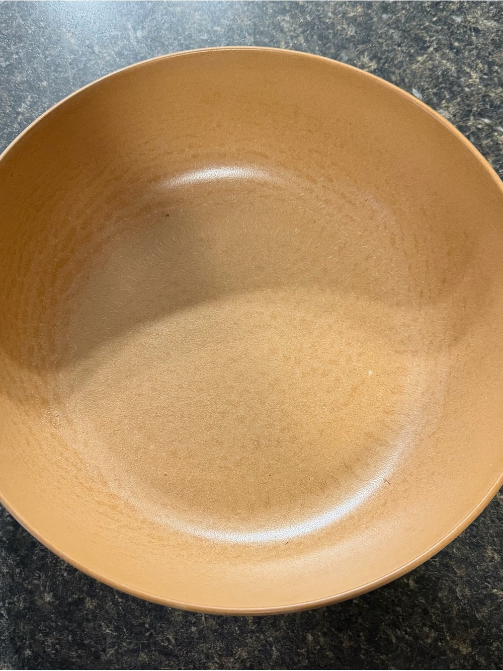 Vintage MCM Ellinger's Agatized Wood bowl